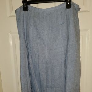 Kasper linen skirt